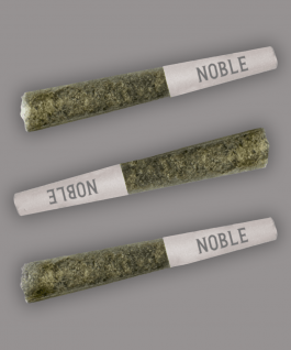 3 pre-rolled cannabis joints.